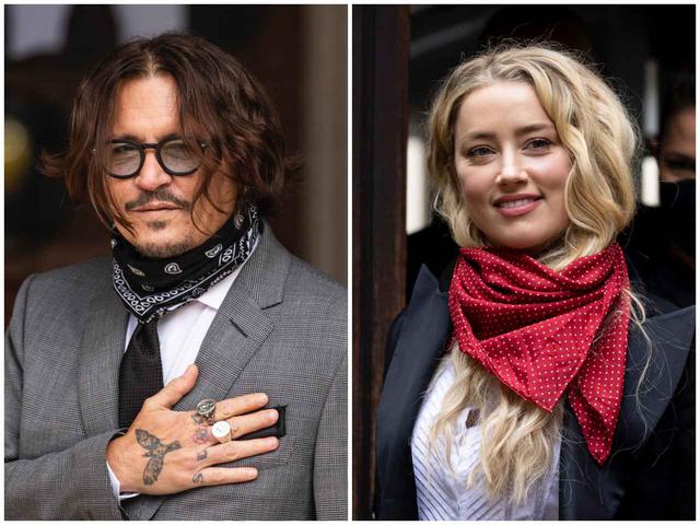 画像: ジョニー・デップ(左)と元妻で同じく俳優のアンバー・ハード(右)。