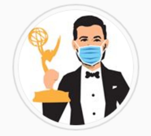 画像: ツイッターでは「Emmys」と打つとマスク姿のジミー・キンメルの絵文字が登場。