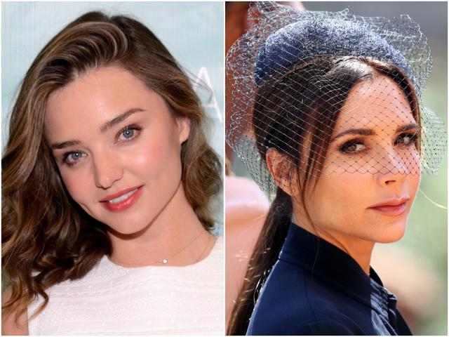 画像: 左:ミランダ・カー、右:ヴィクトリア・ベッカム