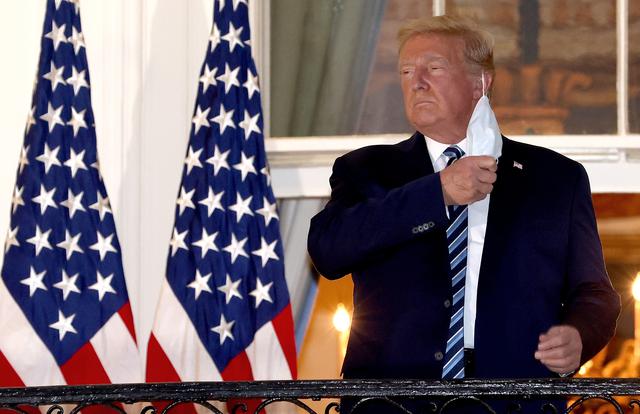 画像: 新型コロナウイルスに感染したトランプ大統領