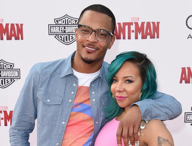 画像: T.I.と妻のタメカ・ハリス。