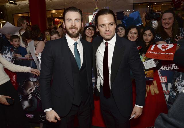 画像: クリス・エヴァンスとセバスチャン・スタン