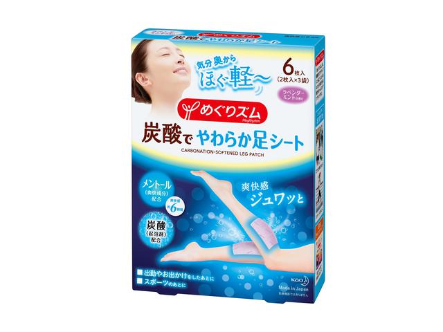 画像: めぐりズム 「炭酸で やわらか足シート」6 枚入(2 枚入×3 袋)