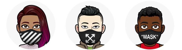 画像2: スナップチャットでオフホワイトのマスク