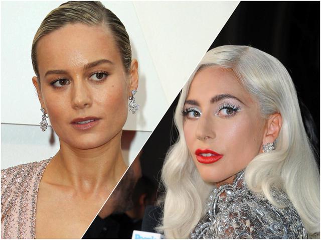画像: ブリー・ラーソン(左)、レディー・ガガ(右)。