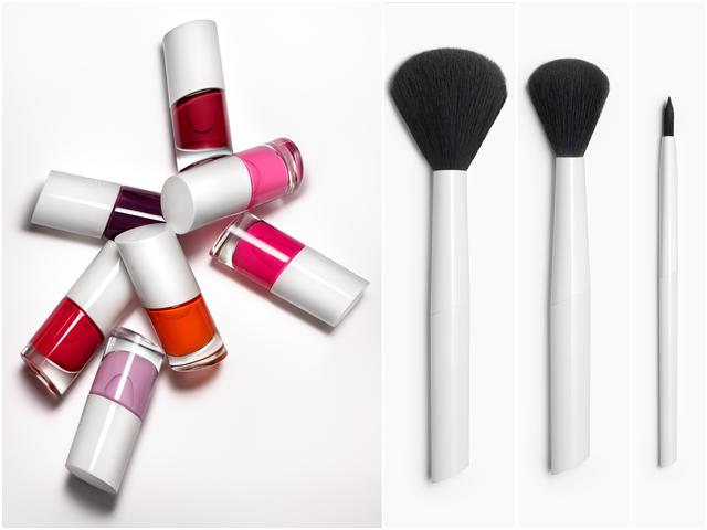 画像: ©ZARA 左からNail Polish 1,190円、Large Powder Brush 2,590円、Small Blush Brush 1,990円、Flat Shader Brush 1,190円