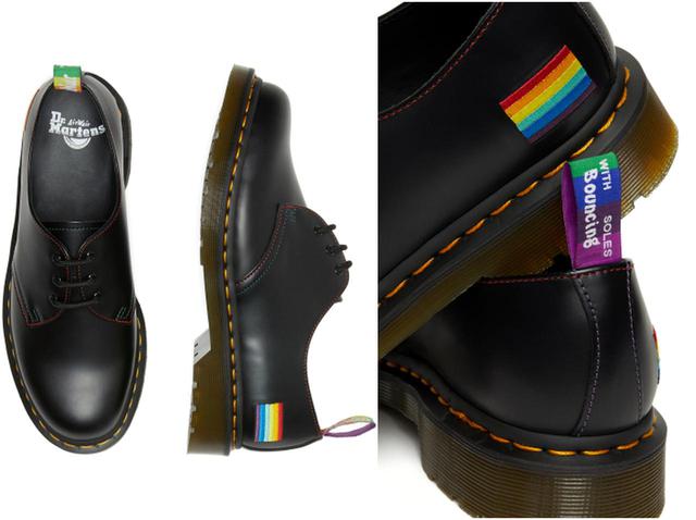 画像: レインボーフラッグが入ったPRIDEシューズ