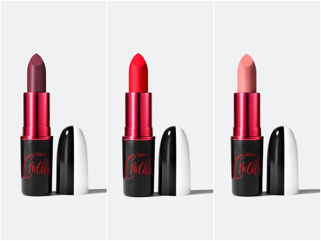 画像: M·A·C「リップスティック」限定3色 左から:キャムデン ケイパー(ブラッドレッド/Matte)、デ ビル イン ザ ディテールズ(ブライトレッド/Matte)、スウィート ン ヴィシャス(ライトピンク/Matte)各3,630円(税込)