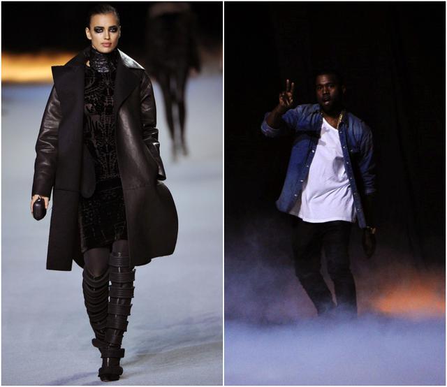 画像: Kanye Westのファッションショーに出演したイリーナ。