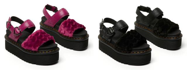 画像: VOSS QUAD FLUFFY 厚底ファーサンダル UK3-6 (22cm~25cm) 各22,000円(税込)