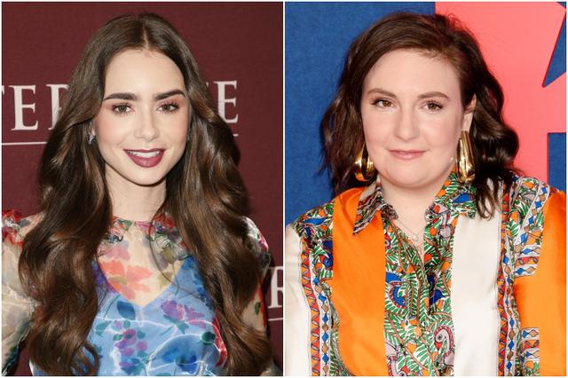 画像: 左:リリー・コリンズ、右:レナ・ダナム