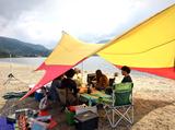 画像: 知内浜オートキャンプ場にて