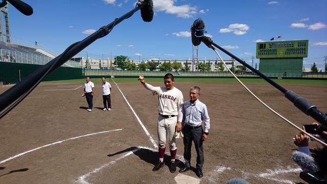 画像: 通算100号を放った試合後のインタビュー