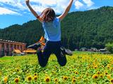 画像: 中継は、あいにくの雨でしたが、事前に行った時は晴天!