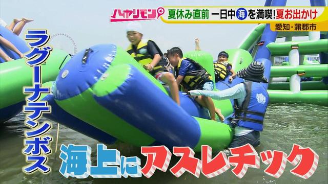 画像5: 朝から晩まで!一日中、海で遊べる蒲郡へ
日本最大級の海上アスレチックもオープン♪