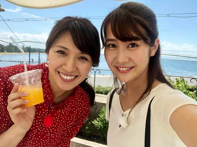画像: 琵琶湖が見えるパン屋にて。