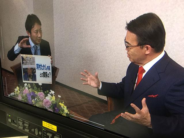 画像: 当選(3期目)直後の大村秀章知事へのインタビュー