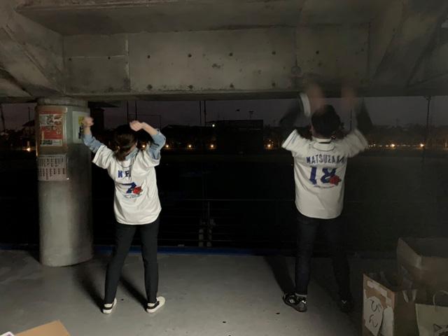 画像: 私たちも中継前に。体がポカポカしました。