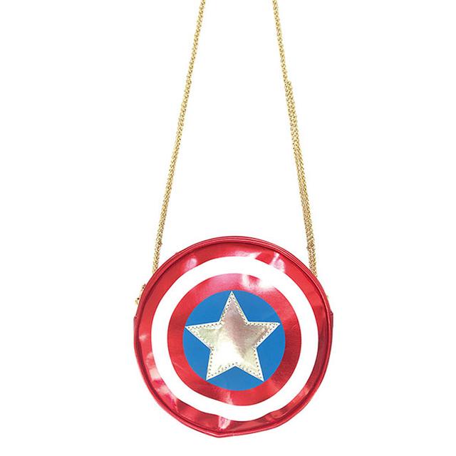 画像: 「 MARVEL 」丸型バッグ/キャプテン・アメリカ/シールド