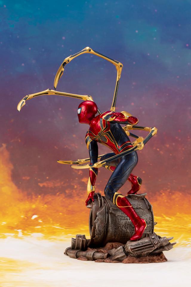 画像4: 「アベンジャーズ/インフィニティ・ウォー」のアイアン・スパイダーがコトブキヤのARTFXとして登場!
