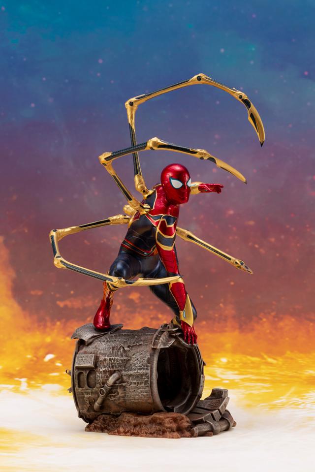 画像2: 「アベンジャーズ/インフィニティ・ウォー」のアイアン・スパイダーがコトブキヤのARTFXとして登場!