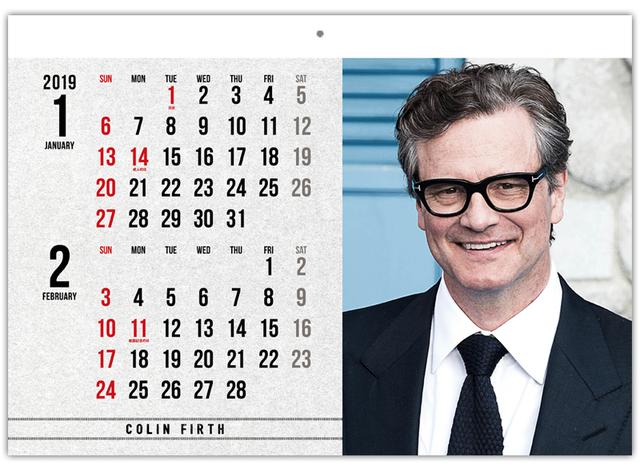 画像: コリン・ファース、トム・ヒドルストン、アラン・リックマン他
英国男優カレンダー2019が特別価格で手に入る!