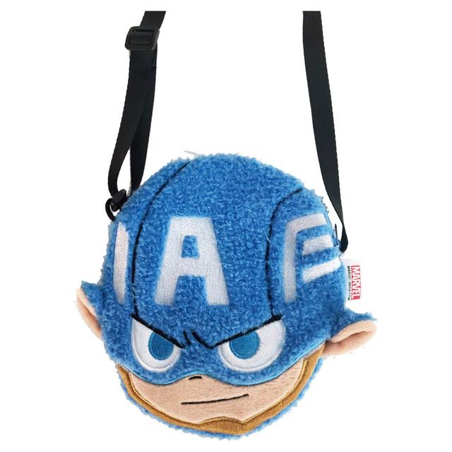 画像: 「マーベル」ふわふわ ぬいぐるみ ポシェット キャプテンアメリカ グリヒル screenstore.jp