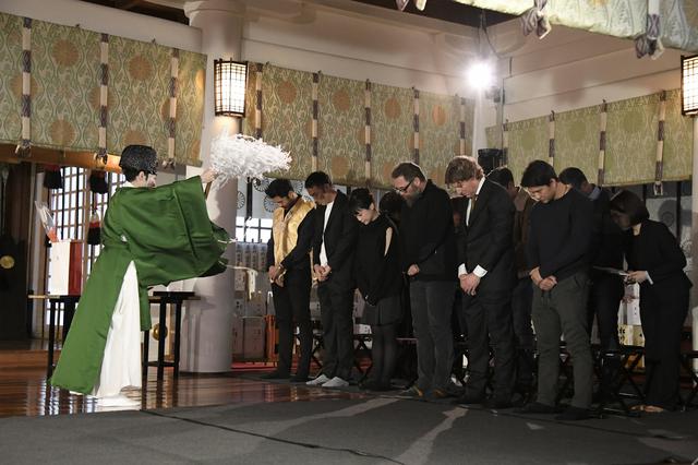 画像: 日枝神社で成功を祈って御祈祷も。