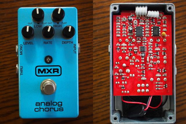 画像: MXR analog chorus:アナログっていってるからアナログ回路なのでしょう。それにしてもちょっと美しい。