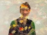 画像: どちらかというと、「心霊写真」みたい。まあ、作品の中に、当の作家を写り込んでいてもなんの問題もないハズだけど。