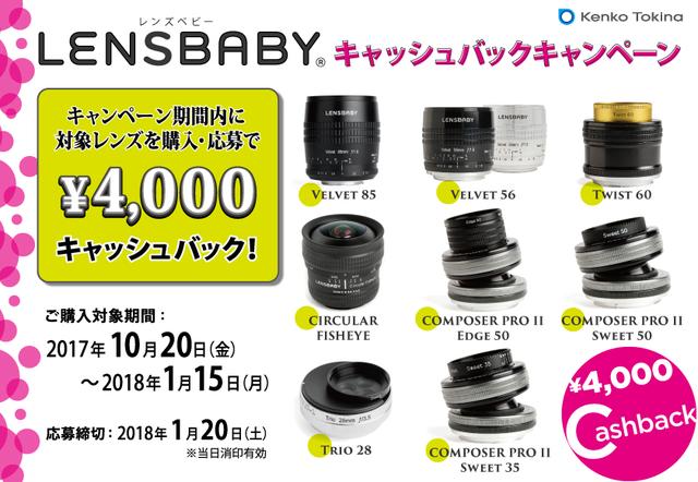 画像: レンズベビーキャッシュバックキャンペーン