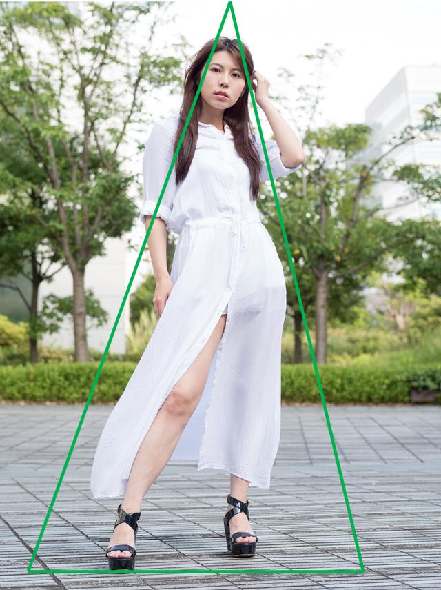 画像2: 建物や人物を撮るときに使いやすい「三角形構図」