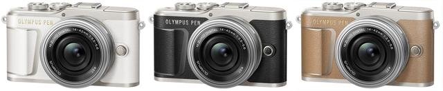 画像: OLYMPUS PEN E-PL9 14-42mmEZ レンズキット(ホワイト/ブラック/ブラウン)
