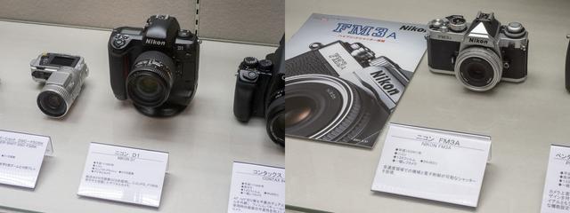 画像: 平成11年に手に届くデジタル一眼レフとして登場したニコンD1と平成13年登場のハイブリッドシャッター搭載のニコンFM3A