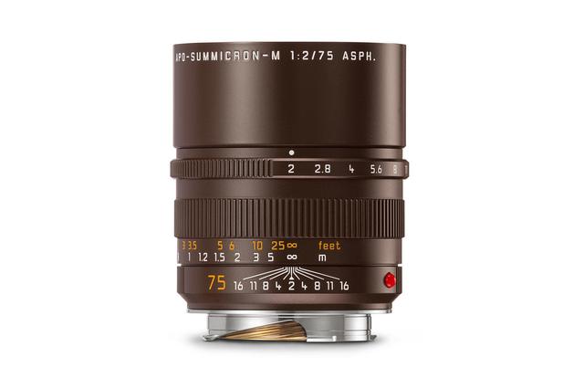 画像: セピアブラウンペイントのライカ アポ・ズミクロン M f2/75mm ASPH.