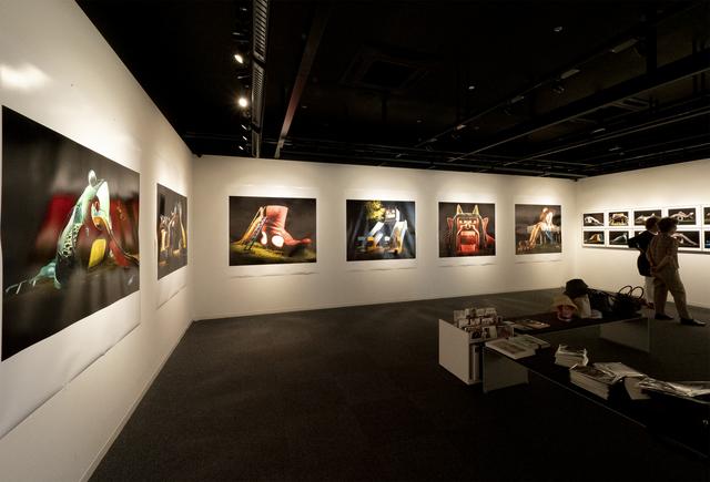 画像: 全国の公園遊具の写真が47点が展示されている