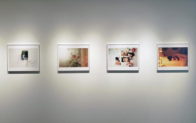 画像: 展示作品より。一之瀬さんの娘さんの寝顔や窓から差し込む柔らかい光に照らされるバラの花…。日常の中のとても私的な光景が、不思議なくらいすーっと私の心に溶け込み、とても穏やかで優しく温かい気持ちになりました。