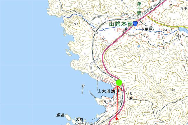 画像: 山陰本線(鎌手〜石見津田)