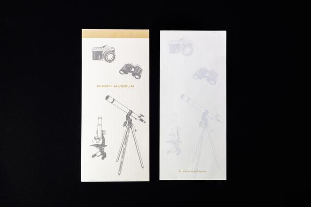 画像: ニコンミュージアムオリジナル一筆箋。税込価格:500円