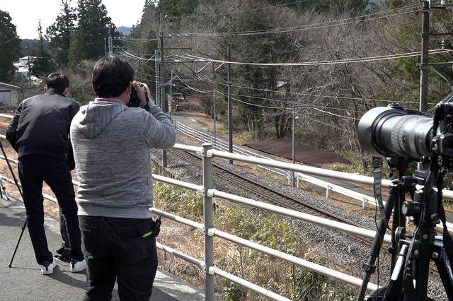 画像: 手前の三脚に200-500mmを縦位置でセット。24-70mmを装着したもう1台は手持ちでフレーミング。少ないチャンスを生かすために2台以上を併用するのがこの世界の常だとか。
