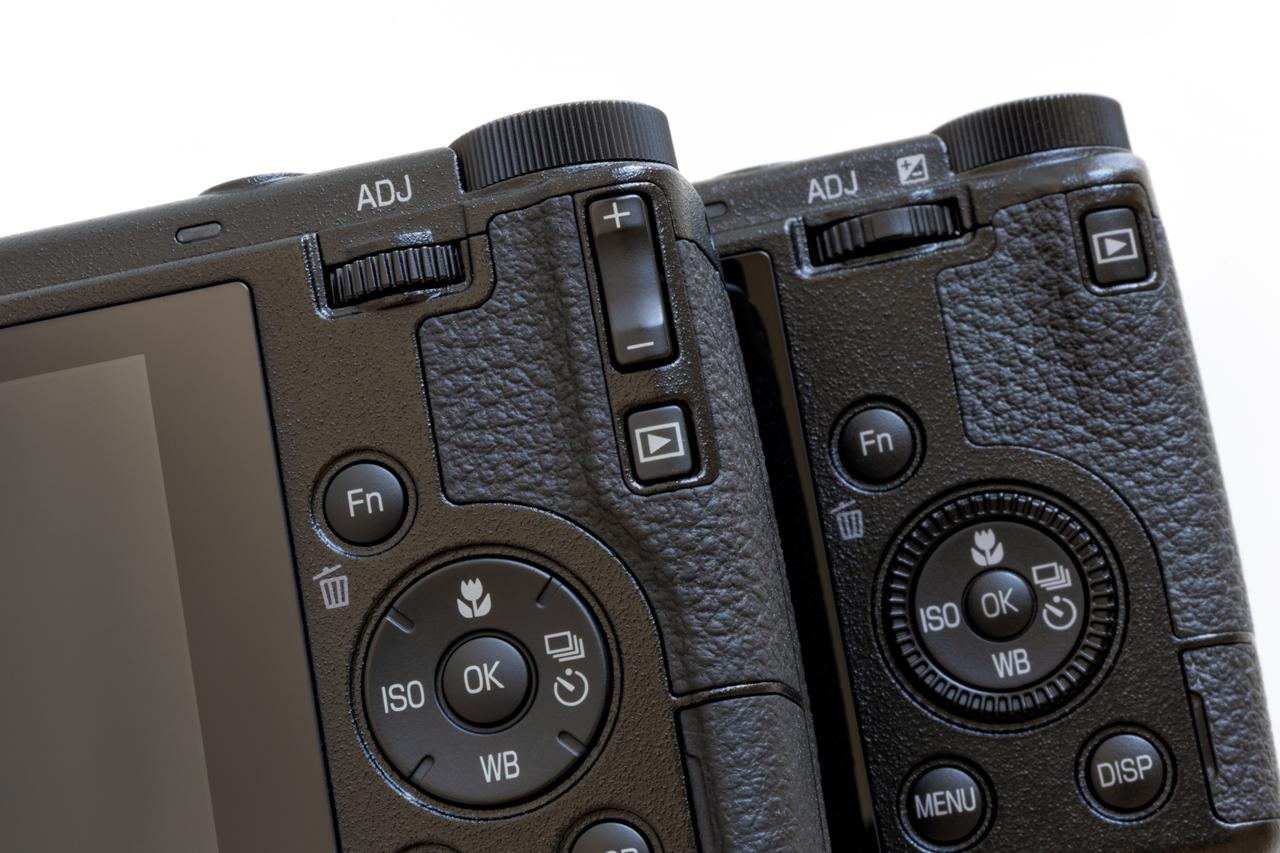 画像: RICOH GR Ⅳ(左)とRICOH GR Ⅲ(右)。グリップの形状変更は、筆写にとっては大歓迎。