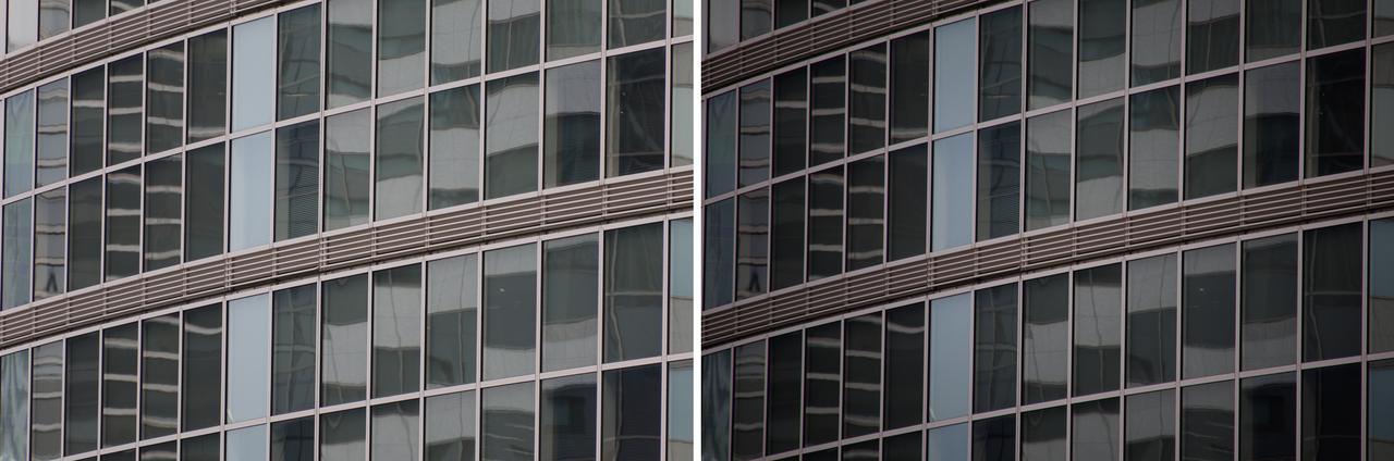 画像: レンズ補正の効果