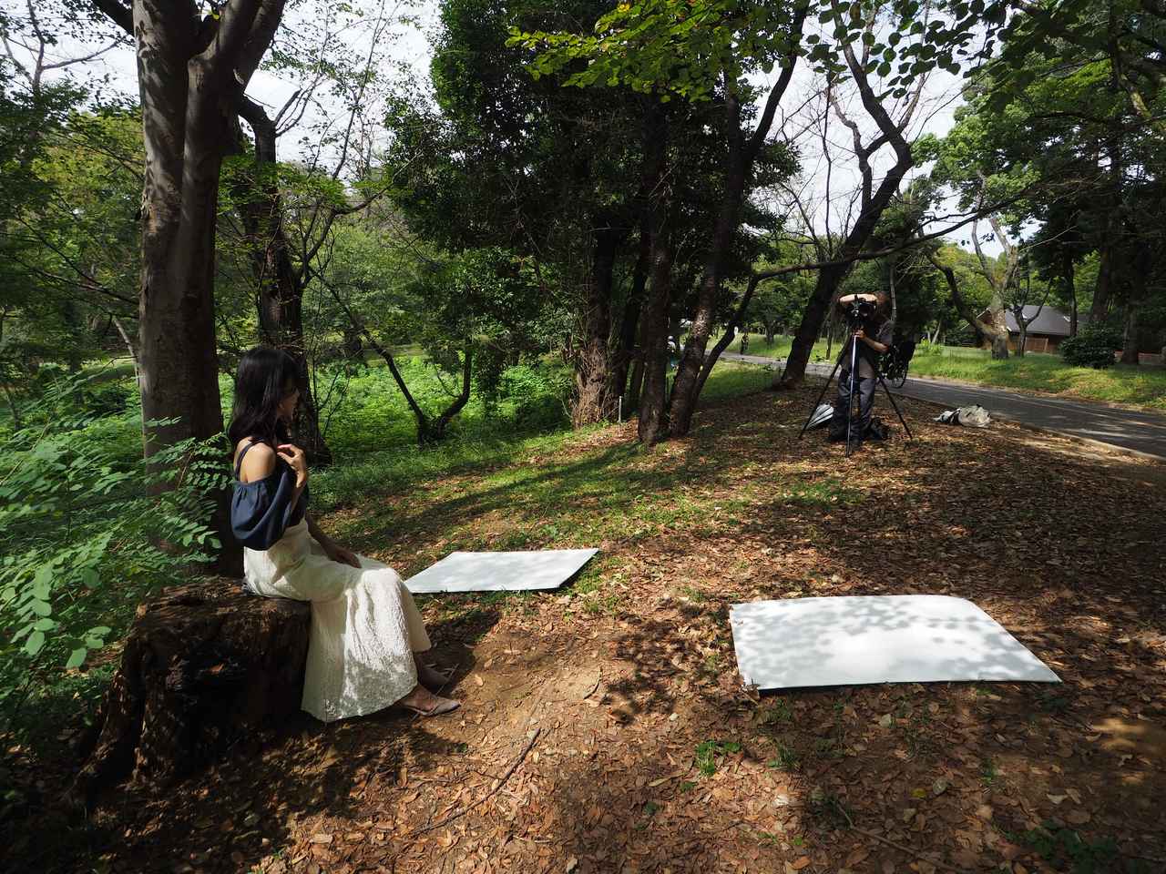 画像: 中距離にて絞り開放ポートレート対決！