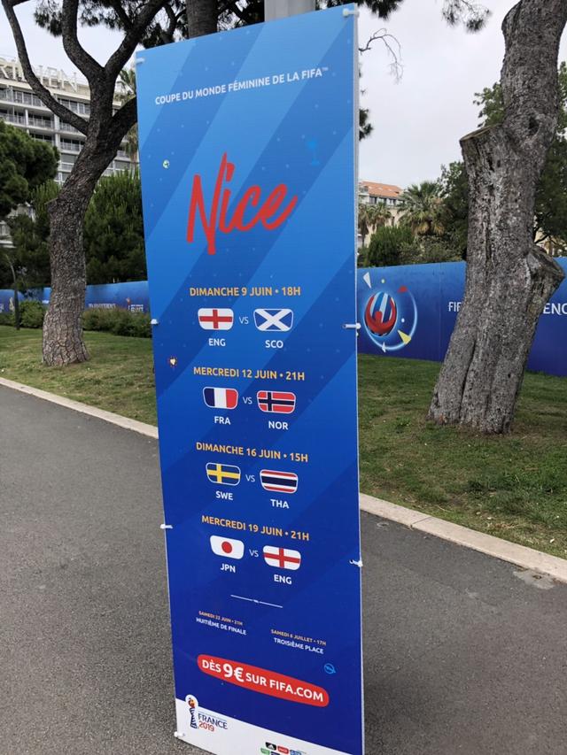 画像: 今大会4試合目となるニースでの試合。イングランドは、ここで戦うのは2試合目(写真◎日々野真理)