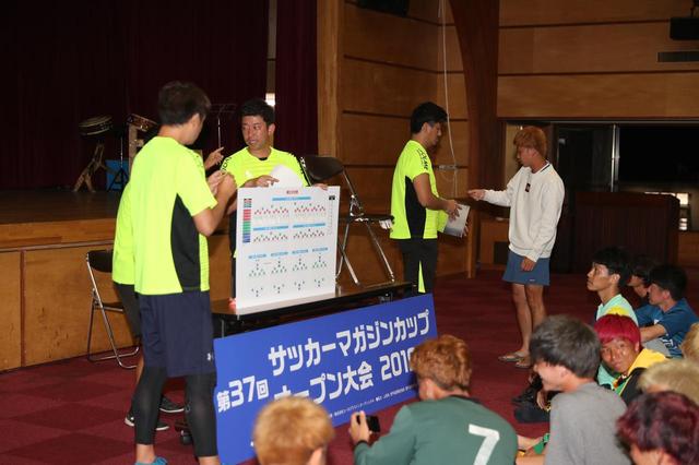 画像: 夜には抽選会を行い、各トーナメントの1回戦の相手が確定した(写真=川口洋邦)