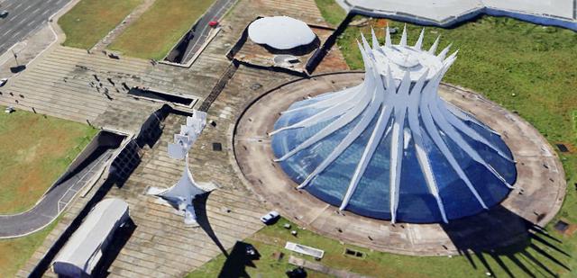 画像: ブラジリア大聖堂 Google Earth