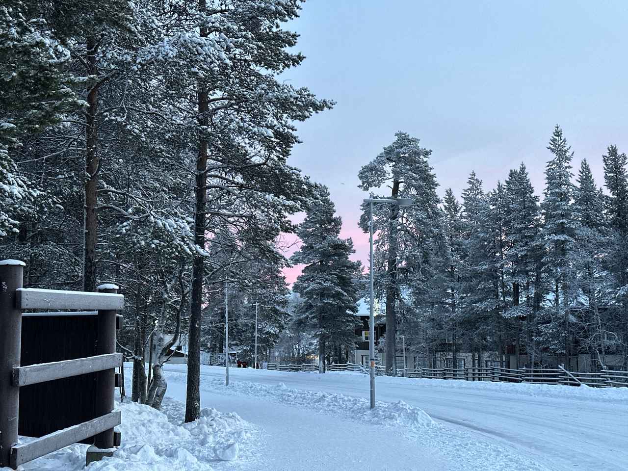 画像: サーリセルカの朝焼け/2025年12月弊社スタッフ撮影