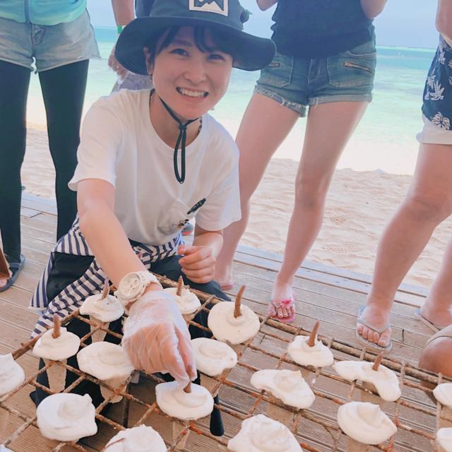 画像: サンゴの養殖体験(片野)