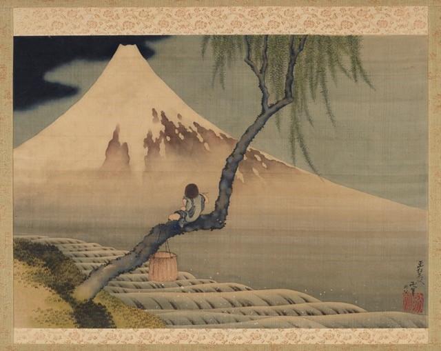 画像: 『富士と笛吹童図』葛飾北斎・フリーア美術館蔵 F1898.110