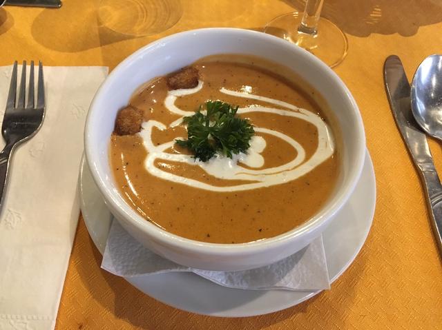 画像: 前菜はかぼちゃのスープ♪レストラン「マジェスティック」のお食事(イメージ) 2日目ディナー